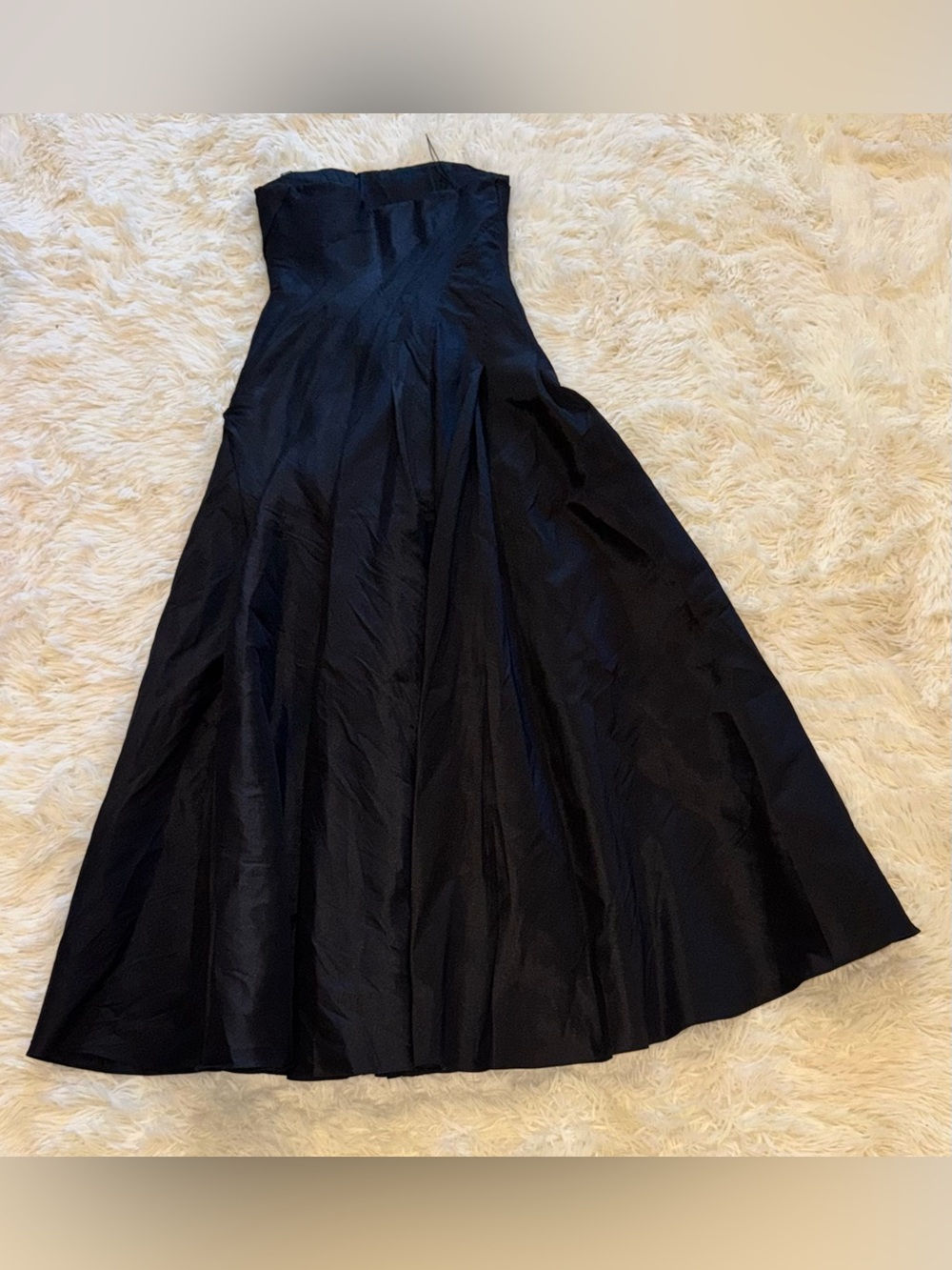 NEW Acler HAWFORD Black rosette strapless maxi Dress Sz 4 - Picture 8 of 10